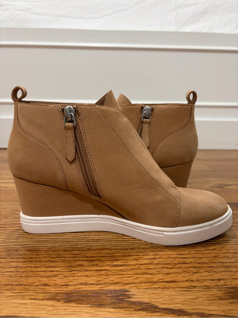 Linea Paolo Suede Wedge Heel Sneaker Bootie Felicia (7) - Picture 7 of 12